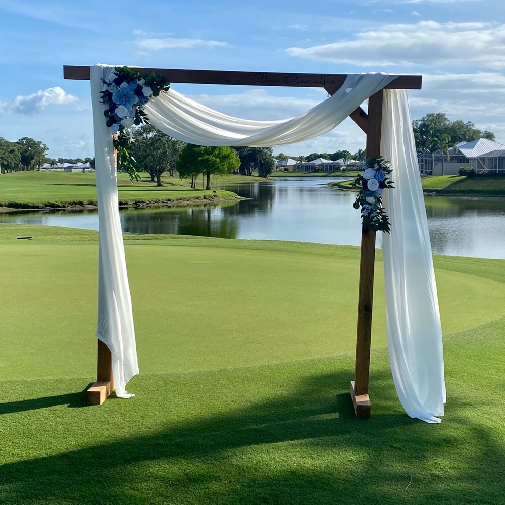 Artificial garland and draping